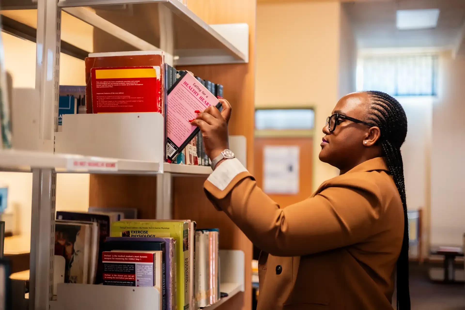 Woman in Library