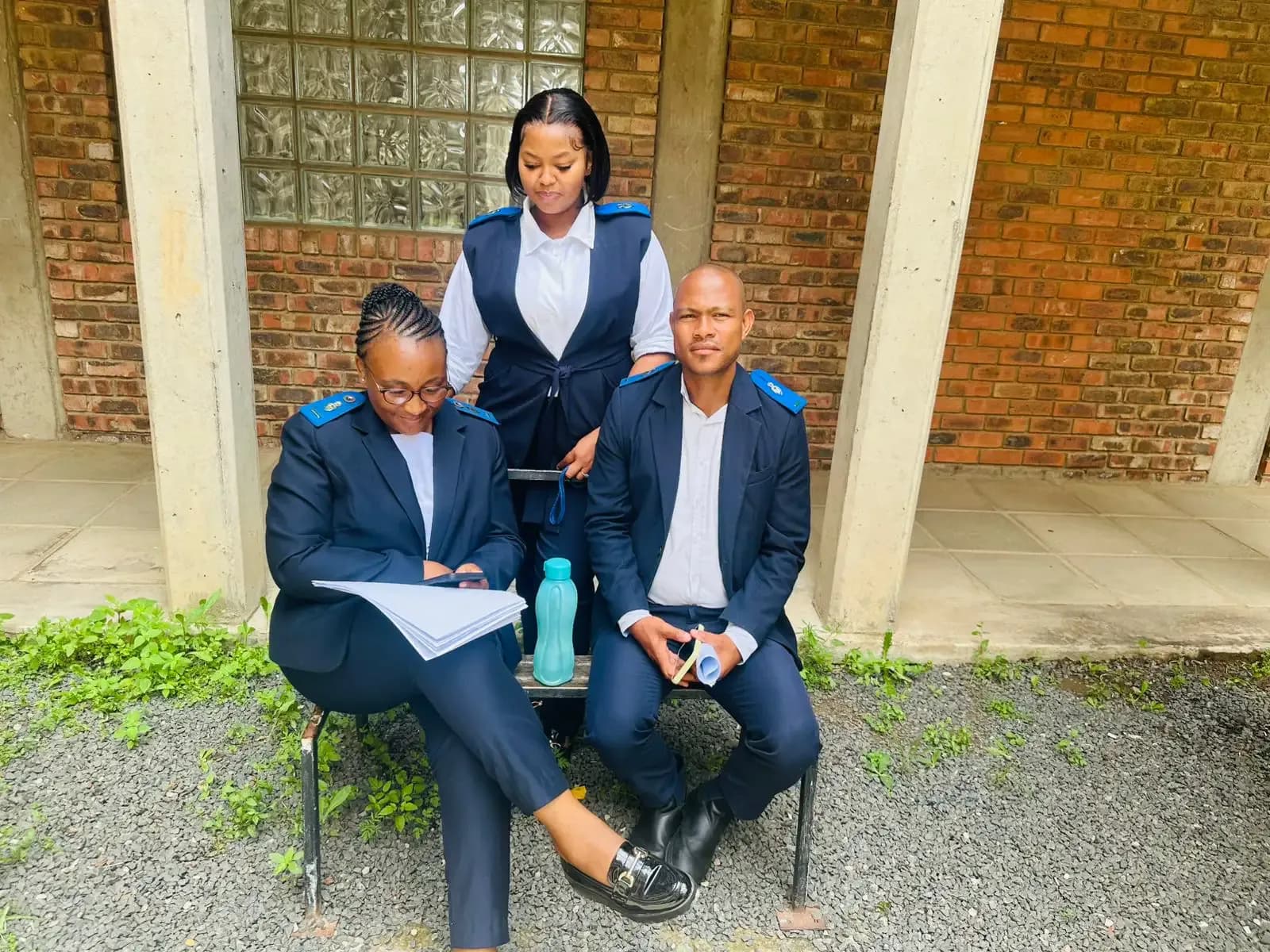 Nursing students in practical training